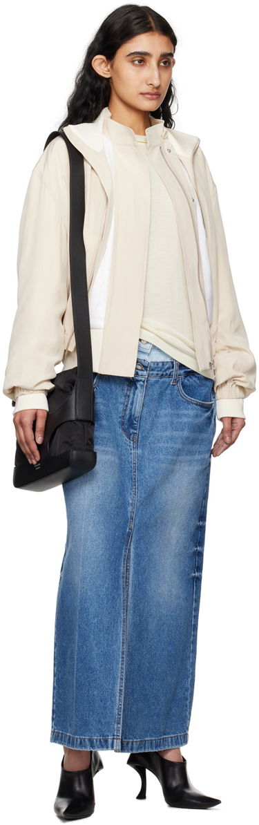 Sweater Helmut Lang Women's Shrug Knit Sweater Hvid | SHRUG CREW, 3