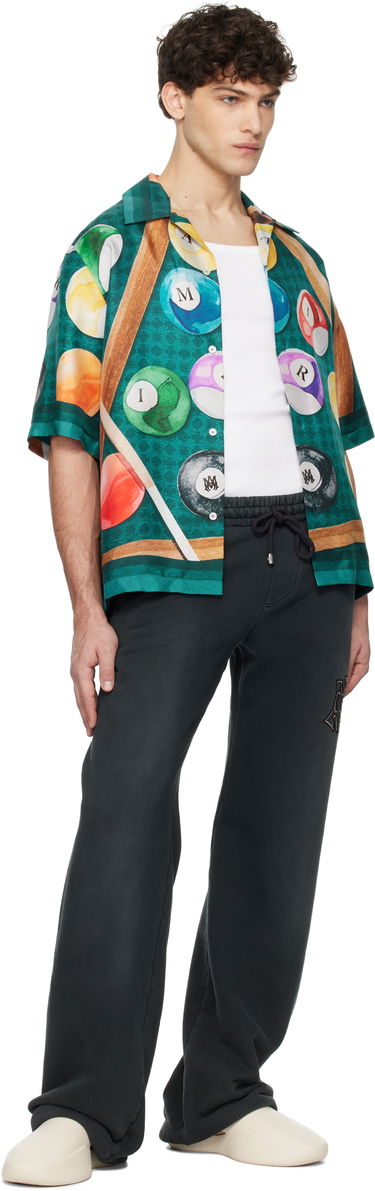 Skjorte AMIRI AMIRI Billiards Print Bowling Shirt Grøn | AMSTCA1083, 3