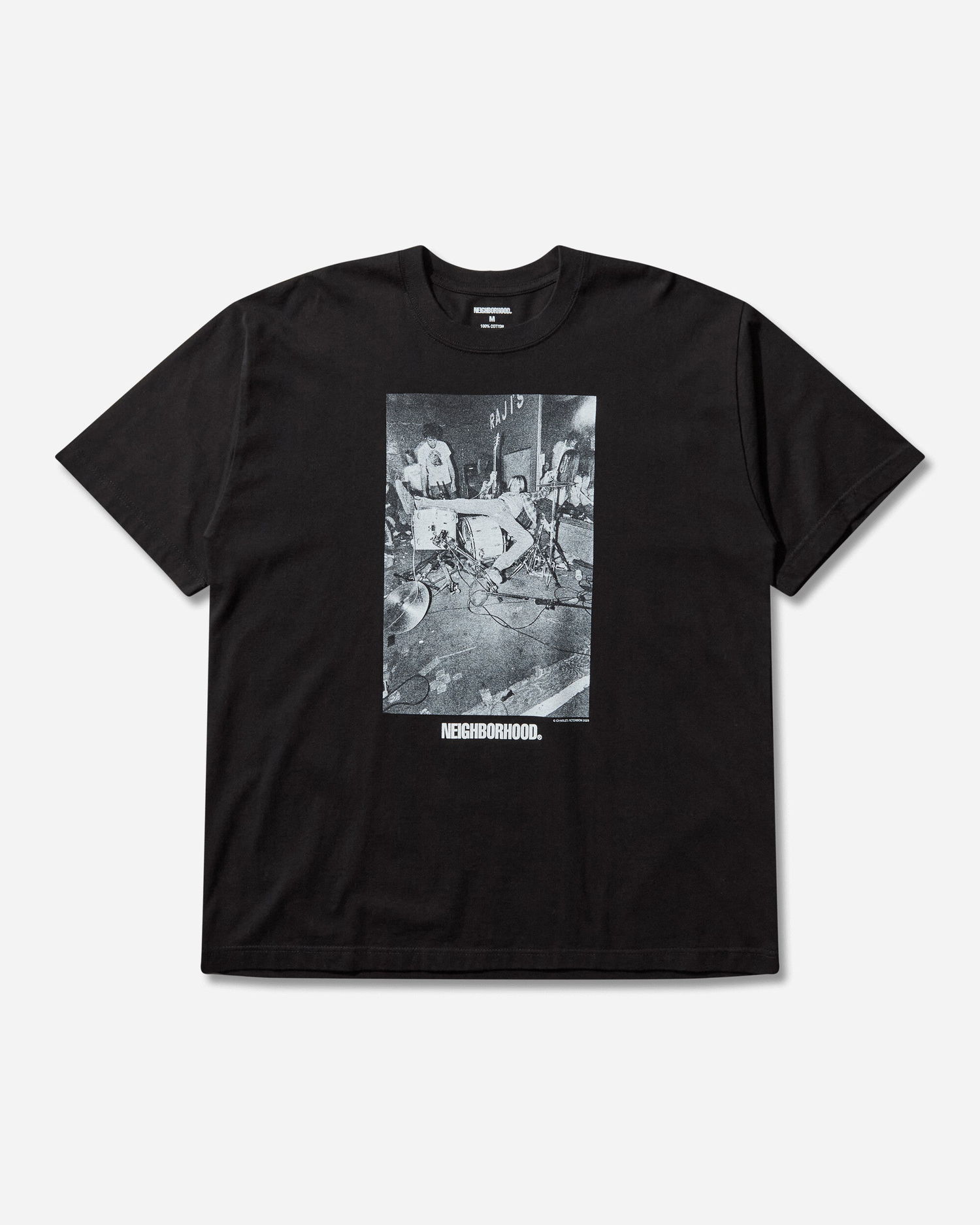 T-shirt Neighborhood Charles Peterson SS-3 T-Shirt Sort | 252PCNH-ST12S BLACK, 1