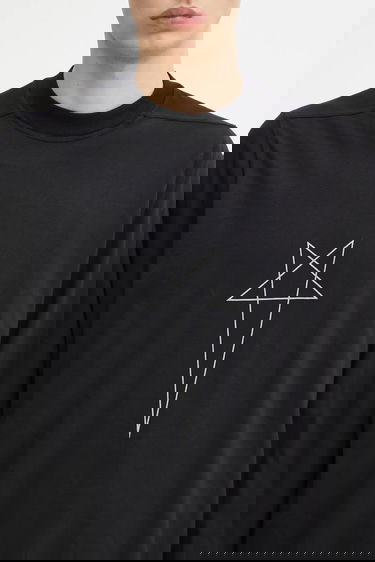 T-shirt Rick Owens Rick Owens DRKSHDW Jumbo Long Sleeve T-Shirt Sort | DU02E7261.RNEP3, 3