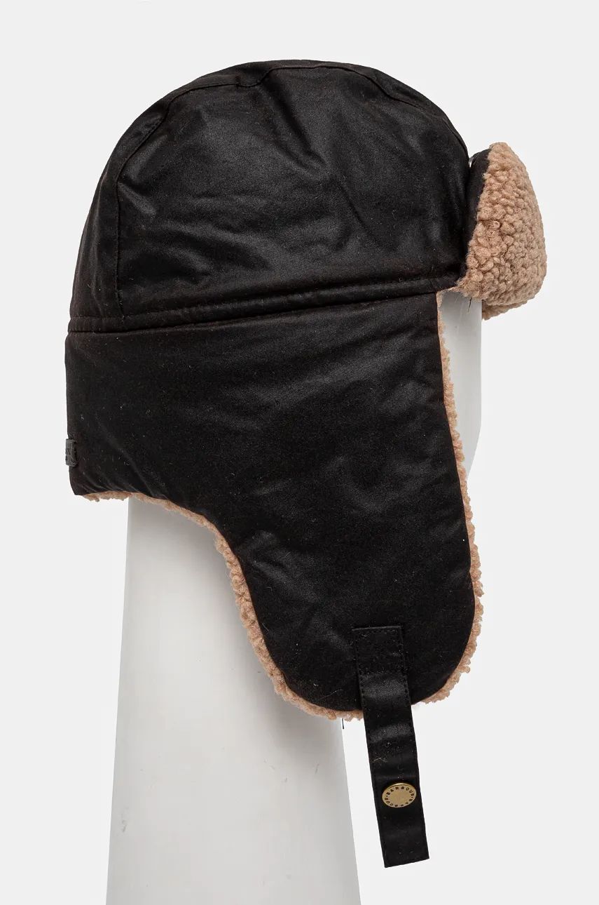 Hat Barbour Waxed Cotton Trapper Hat Brun | MHA0710, 1