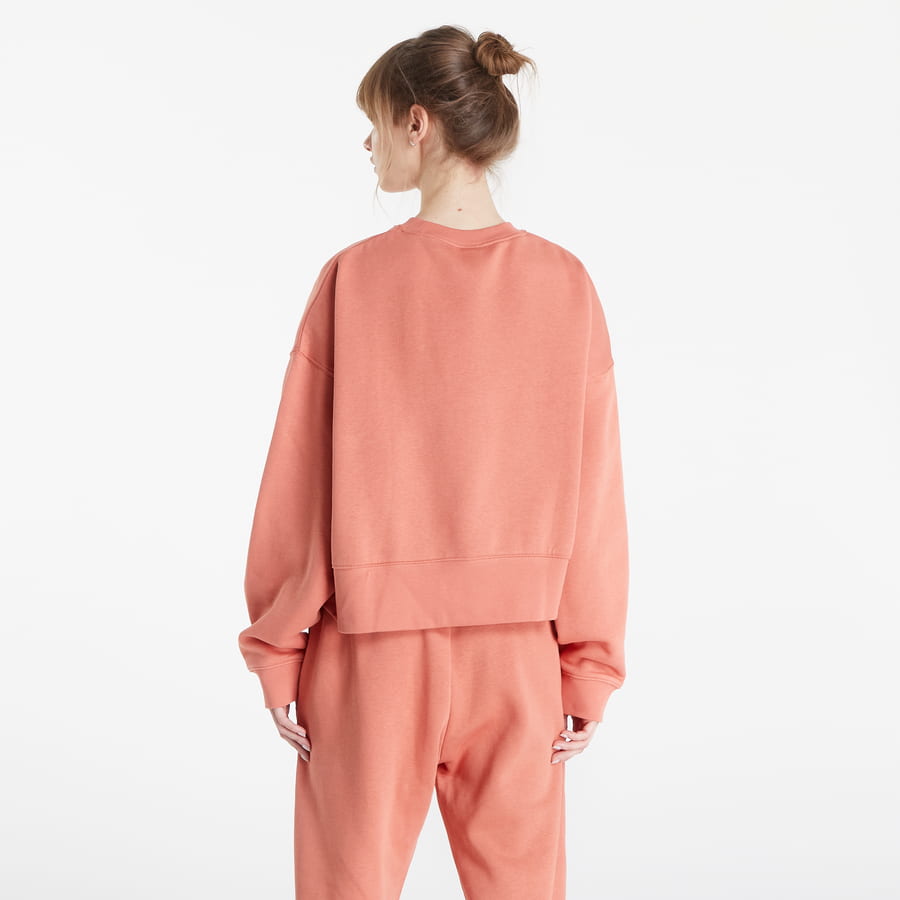 Sweatshirt Nike Sportswear Collection Essentials Oversized Fleece Crew Sweatshirt Lyserød | DJ7665-827, 1