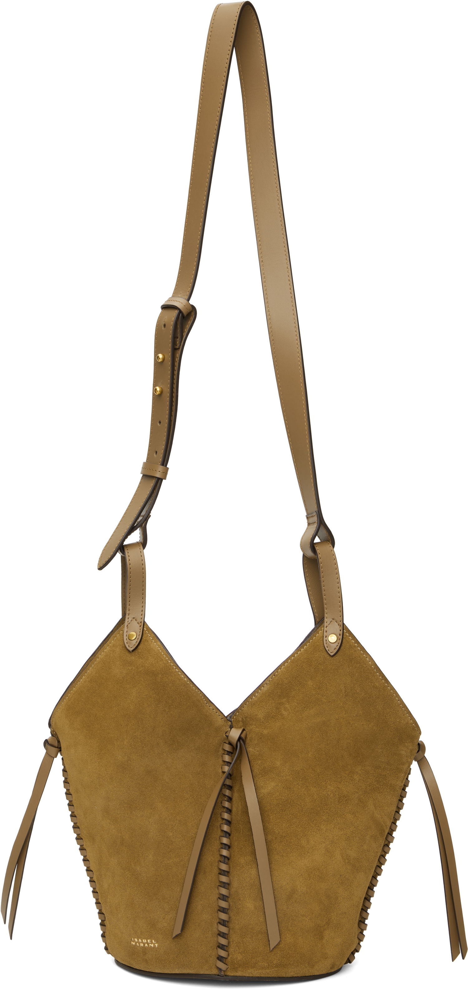 Håndtaske ISABEL MARANT Isabel Marant Tampa Mini Suede Shoulder Bag Brun | PM0067FA-C2C13M, 0
