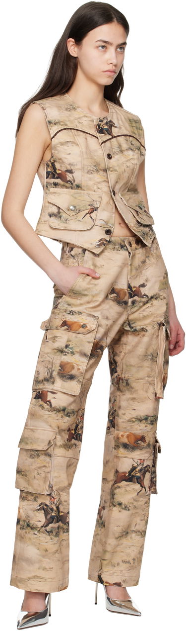 Vest Andersson Bell Andersson Bell Cowboy Print Vest Beige | awa697w, 3