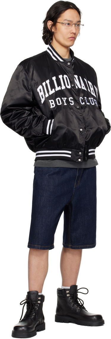 Bomberjakke BILLIONAIRE BOYS CLUB Satin Bomber Jacket Sort | B25102, 3
