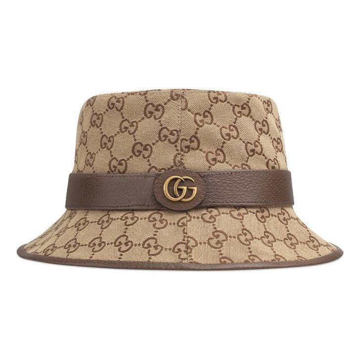 Hat Gucci Canvas Bucket Hat Beige | 576587-4HG62-2564