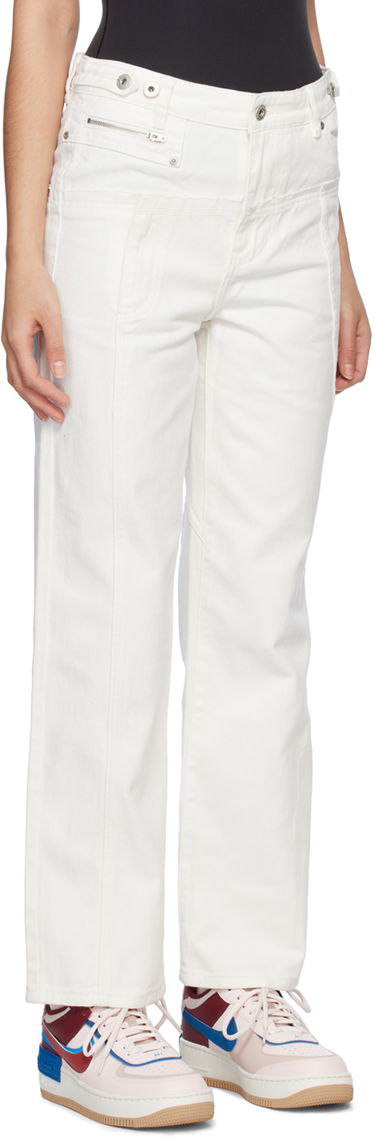 Jeans Feng Chen Wang Feng Chen Wang Deconstructed Jeans Hvid | FUS15TR12, 1