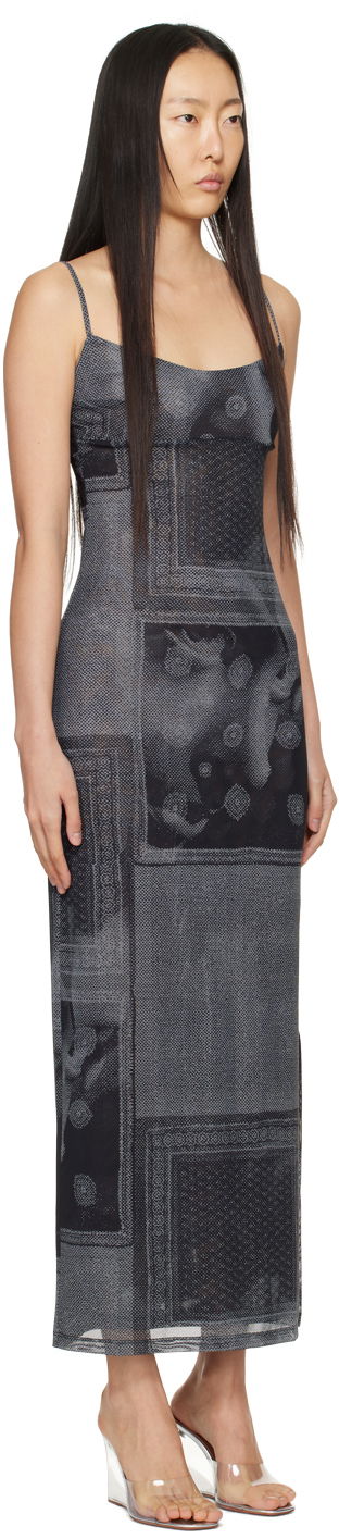 Kjole Miaou Miaou Thais Print Maxi Dress Sort | 5019PM1SCI, 1
