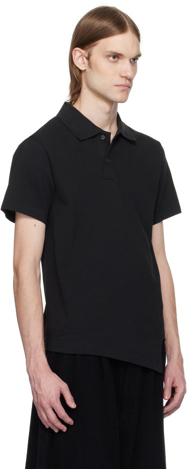 Polo skjorte Comme des Garçons Comme des Garçons Shirt Bias Cotton Piqué Polo Sort | FO-T017-051, 1