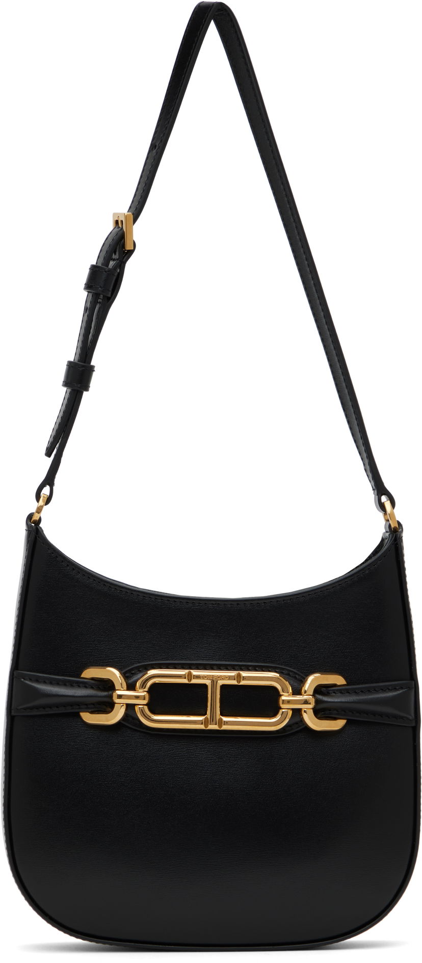 Håndtaske Tom Ford Tom Ford Mini Palmellato Leather Shoulder Bag Sort | L1839-LCL056X
