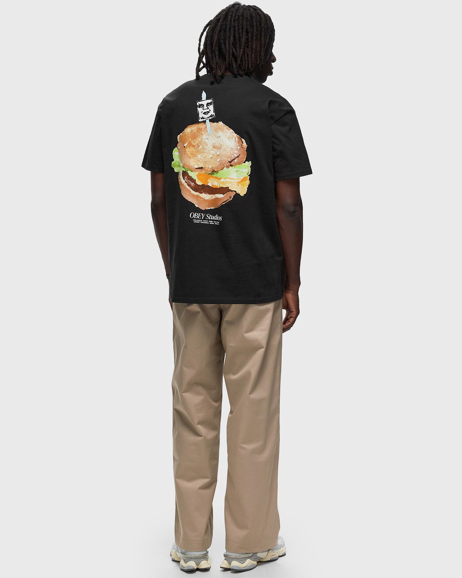 T-shirt OBEY Visual Food For Your Mind Sort | 165263749-BLK, 1