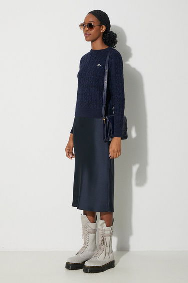 Sweater Lacoste Crewneck Sweater Blå | AF0633, 0