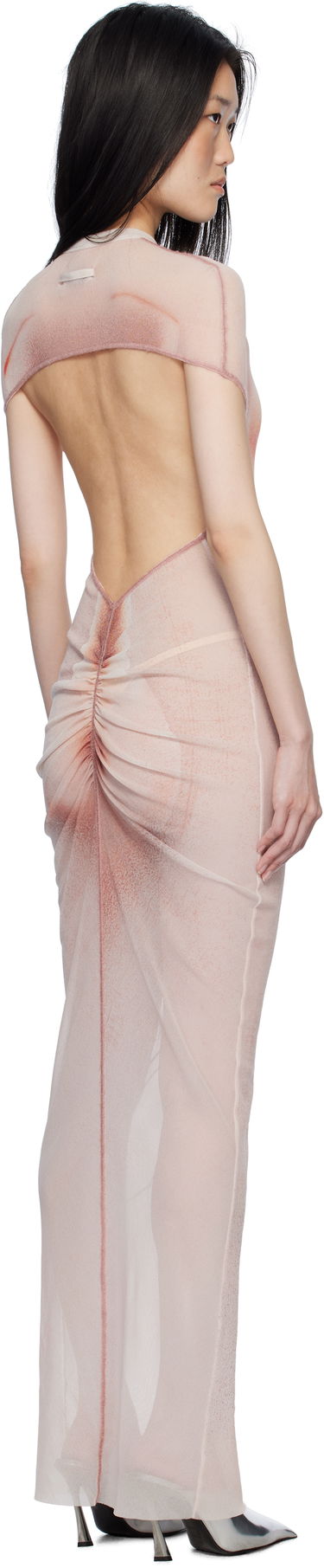 Kjole Jean Paul Gaultier Jean Paul Gaultier 'Le Classique' Open-Backed Maxi Dress Lyserød | 25/33-F-RO356-T577-2026, 2