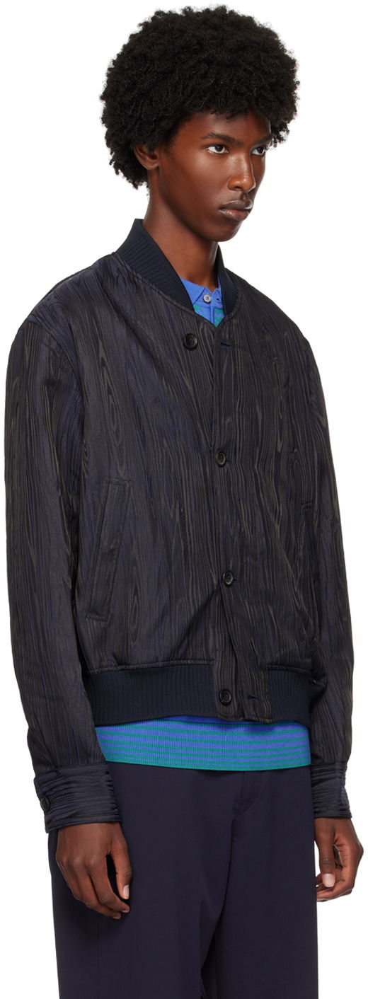 Bomberjakke Paul Smith PS Paul Smith Graphic Pattern Bomber Jacket Mørkeblå | M2R-872Y-N22133-49, 1