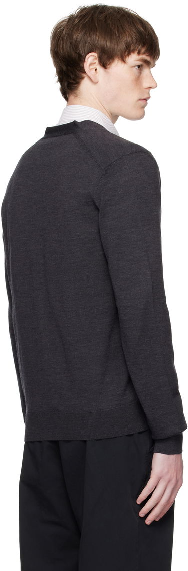 Sweater MAISON KITSUNÉ Double Bold Fox Head Patch Regular Cardigan Grå | OM051CFKT1036, 2