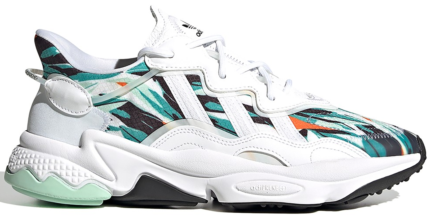 Sneakers og sko adidas Originals Ozweego Geometric Jungle Print White Hvid | FZ4089, 0