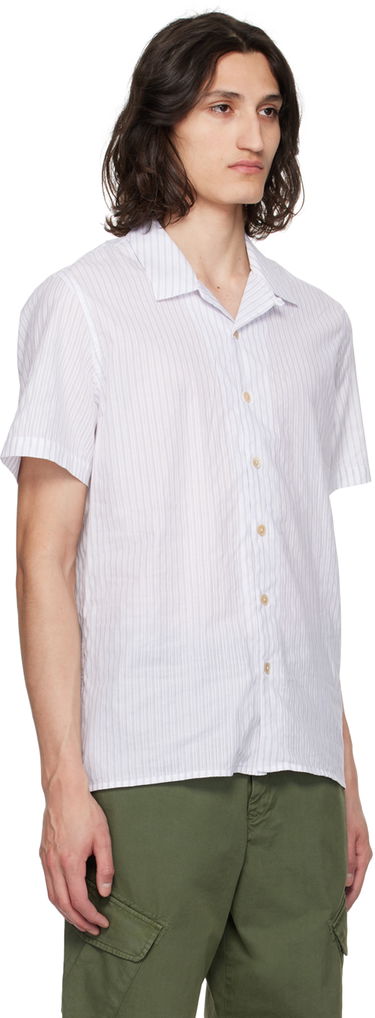 Skjorte Paul Smith PS Paul Smith Striped Camp Shirt Hvid | M2R-114R-M22060-02, 1
