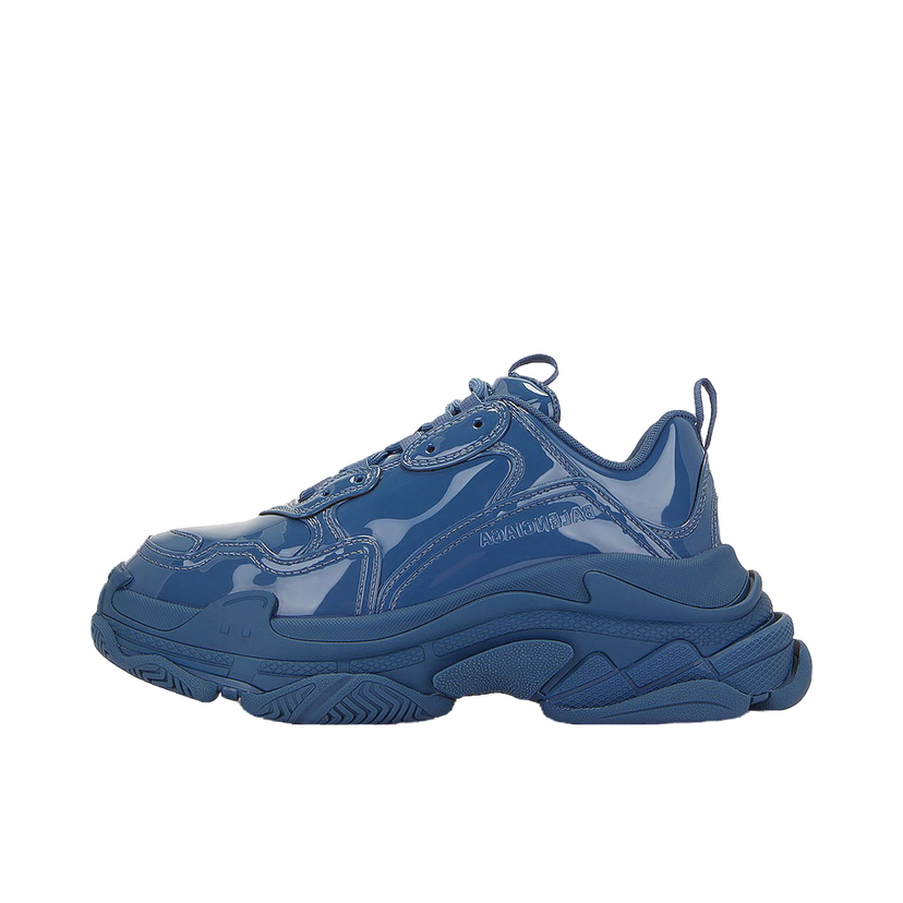 Sneakers og sko Balenciaga Triple S Patent Blue Mørkeblå | 734954W2PAA400