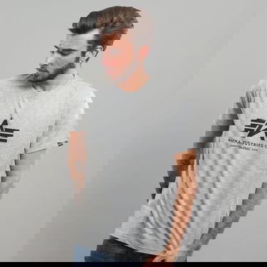 T-shirt Alpha Industries Basic Tee Grå | 100501 / 17, 0