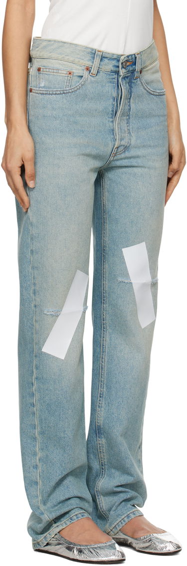 Jeans Maison Margiela MM6 Maison Margiela Distressed Taped 5 Pocket Jeans Blå | S52LA0248 M30019, 1