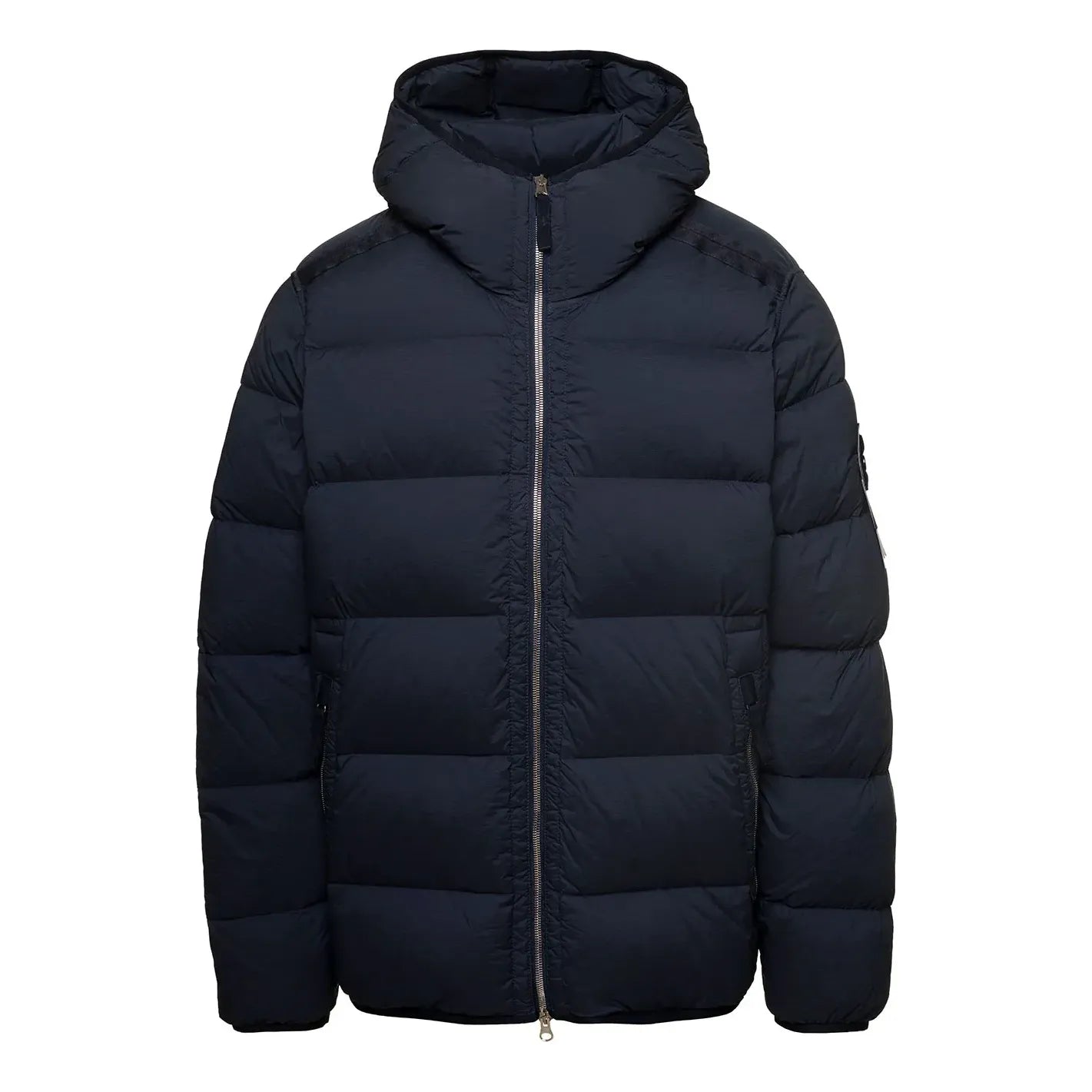 Puffer jakke Stone Island Compass Patch Zip-Up Puffer Jacket Blå | 791543728-V0020, 0
