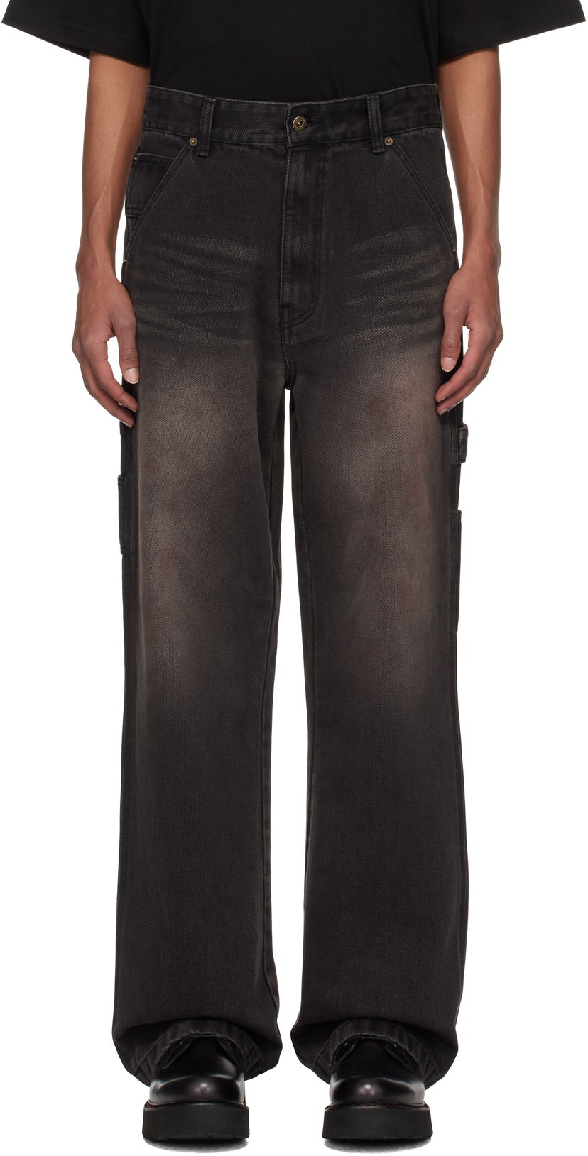 Jeans We11done We11done Carpenter Jeans Sort | WD-DP3-24-338-M-BK