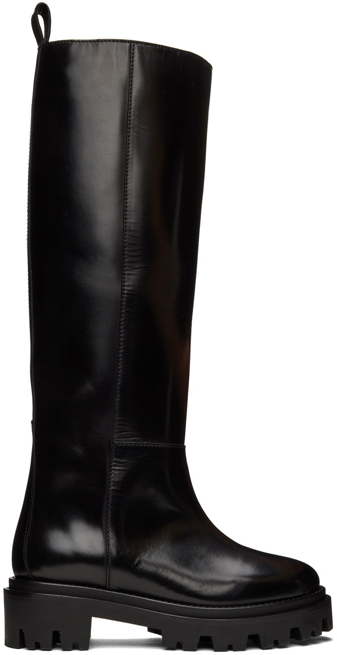 Tøj ISABEL MARANT Isabel Marant Cener Lug Sole Leather Boots Sort | 22ABT0284-22A027S, 0