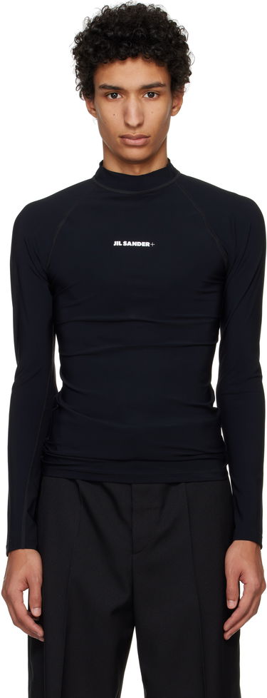 T-shirt Jil Sander Jil Sander+ Surf Long Sleeve T-Shirt Sort | J47NH0012_J20032, 0