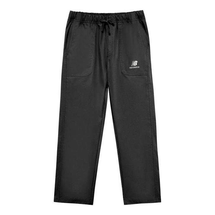 Cargo bukser New Balance Logo Athletics Pants Sort | AMP23354-BK
