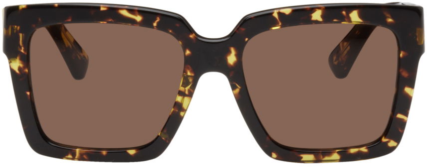 Solbriller Bottega Veneta Square Sunglasses Brun | BV1198SA-002, 0
