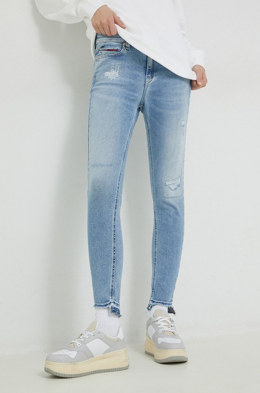 Jeans Tommy Hilfiger Medium Waist Jeans Turkis | DW0DW14757.PPYX, 0
