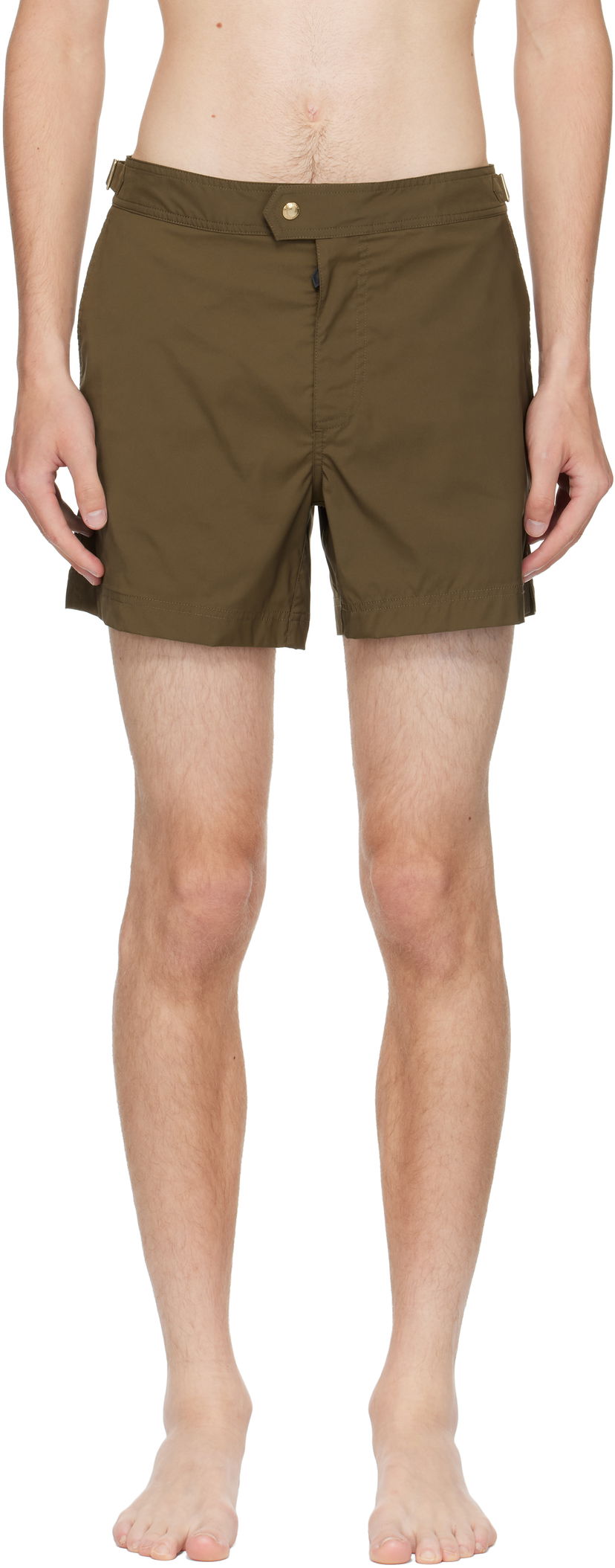 Badetøj Tom Ford TOM FORD Nylon Swim Shorts Grøn | BSS001-FMN067