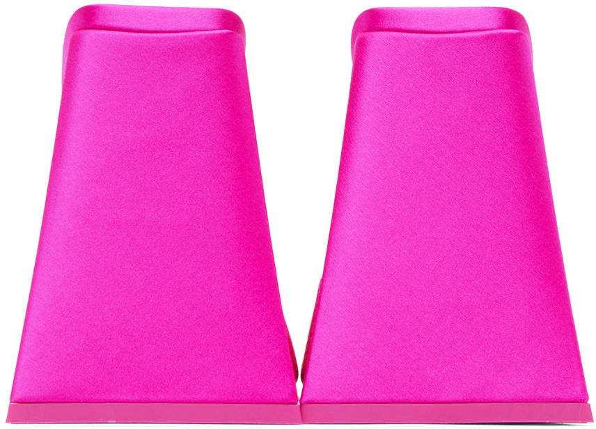 Tøj The Attico Attico Devon Satin Mules Lyserød | 232WS000 V007, 1