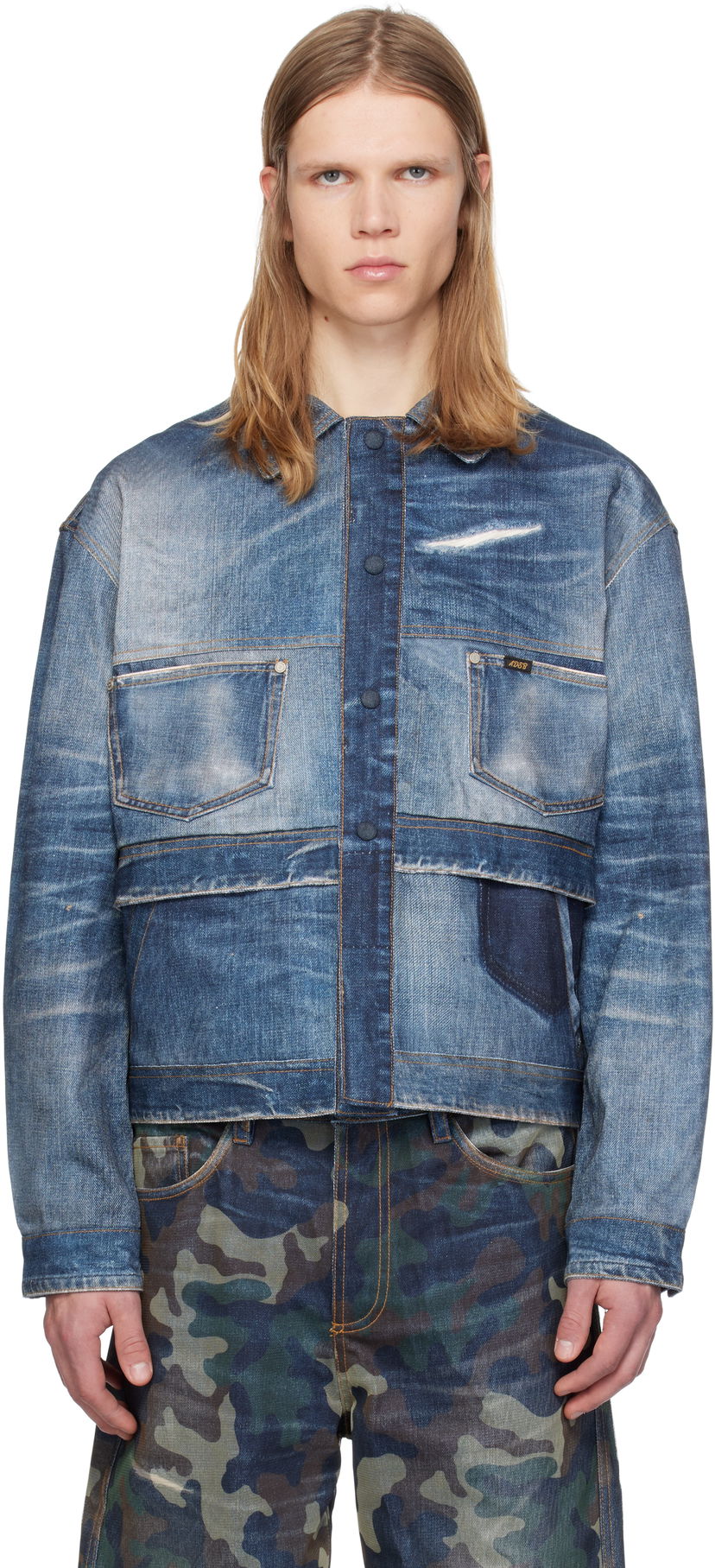 Jakke Andersson Bell Double Waist Denim Blå | awa635m