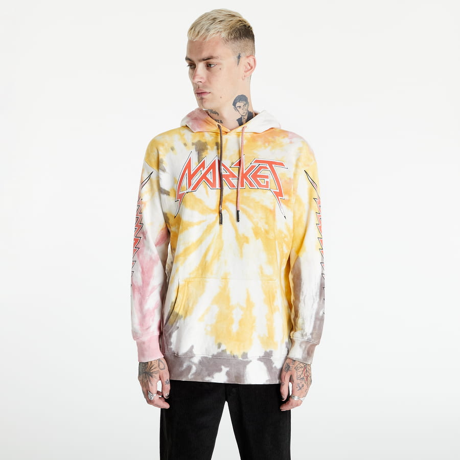 Sweatshirt MARKET Iron Tie-Dye Hoodie Beige | 397000372 tie-dye, 0