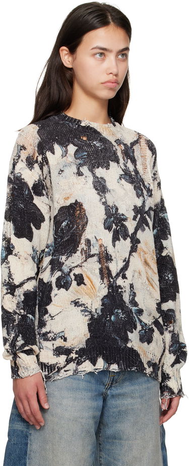 Sweater R13 R13 Printed Boyfriend Sweater Flerfarvet | R13WY199-Y220A, 1