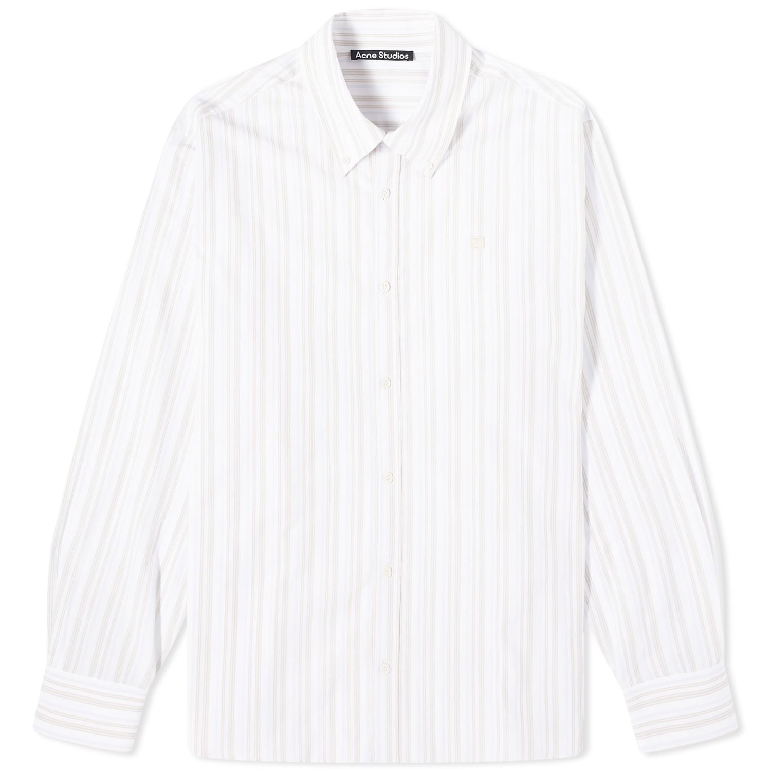 Skjorte Acne Studios Sarnno Stripe Shirt Hvid | CB0061-AO0, 0