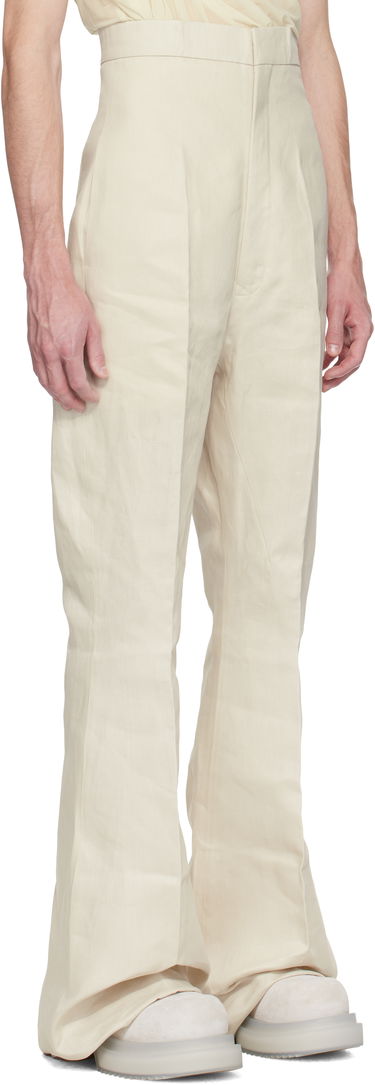 Bukser Rick Owens Rick Owens Hollywood Dirt Bolan Flare Trousers Beige | RR01E5351 TWL, 1