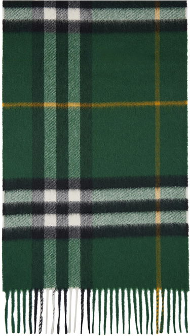 Tøj Burberry Green Check Cashmere Scarf Grøn | 8094653, 0
