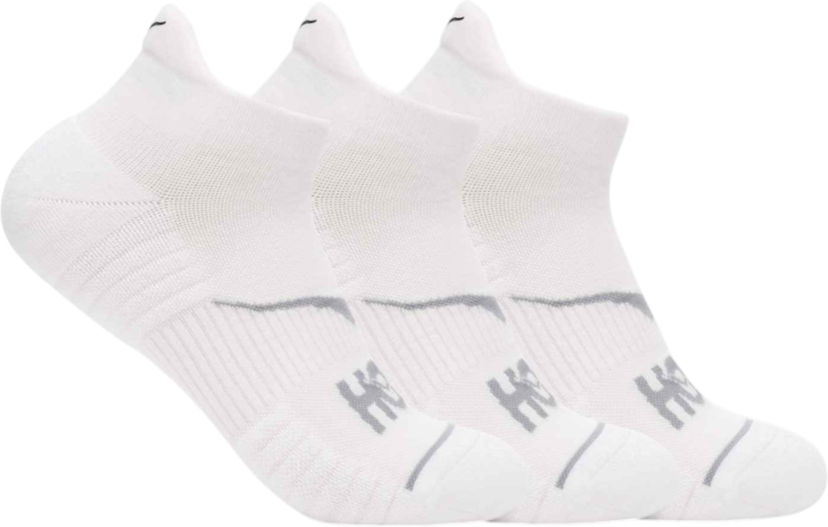 Sokker Hoka One One Hoka No-Show Run Socks 3-Pack Hvid | 1122930-whtwh