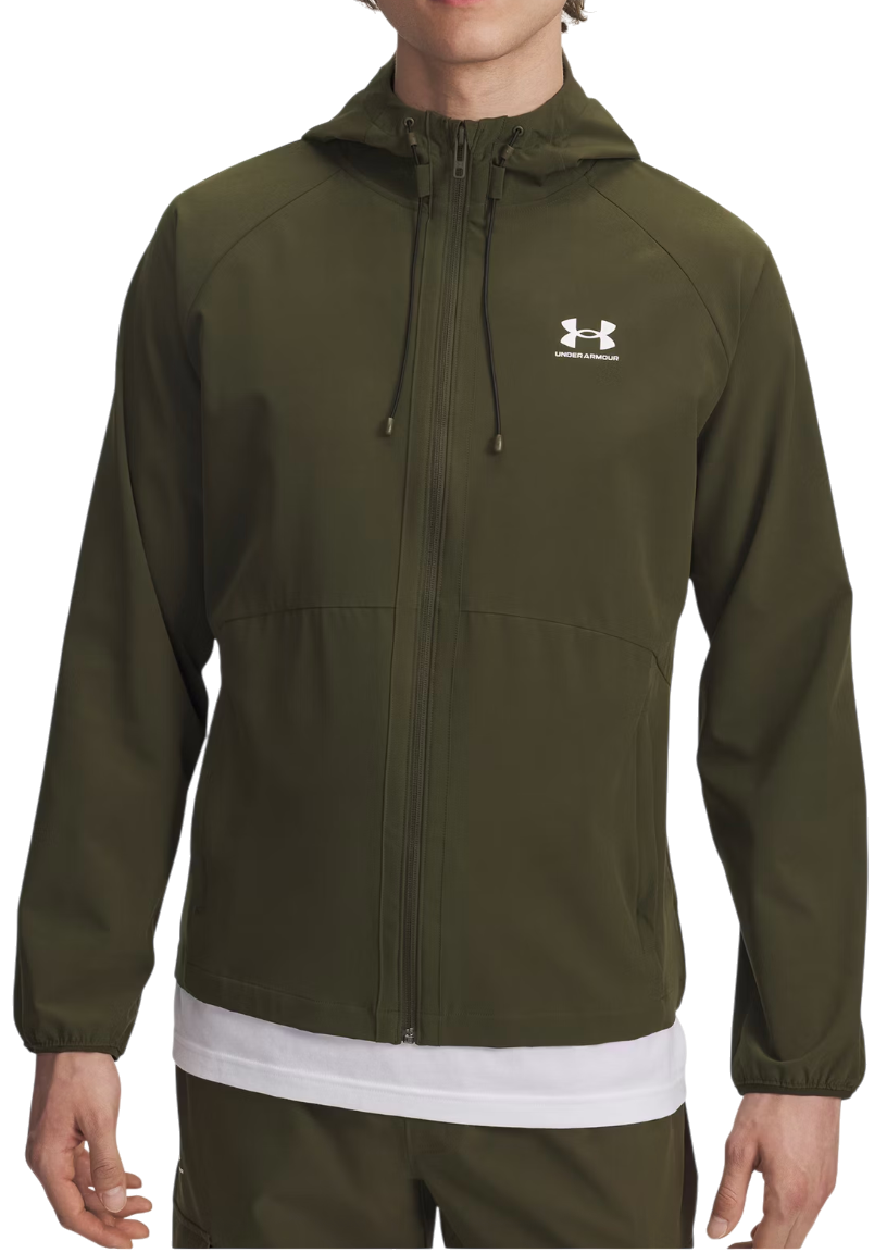 Jakke Under Armour Vibe Woven Hooded Jacket Grøn | 6003001-002, 0