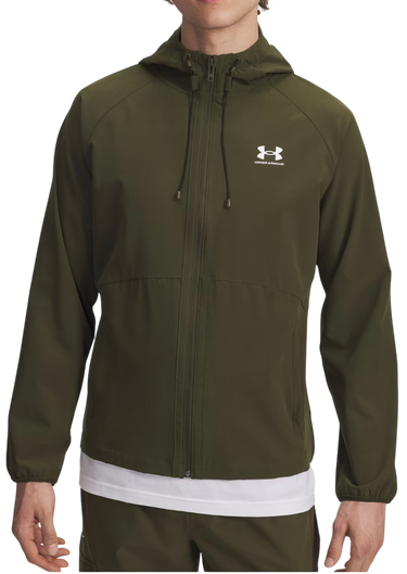 Jakke Under Armour Vibe Woven Hooded Jacket Grøn | 6003001-002, 0