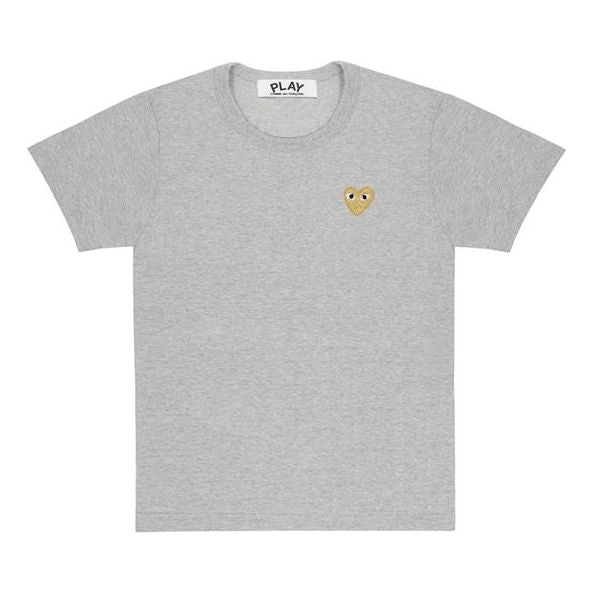 T-shirt Comme des Garçons COMME des GARCONS PLAY Gold Heart T-Shirt Grå | AZ-T215-051-3