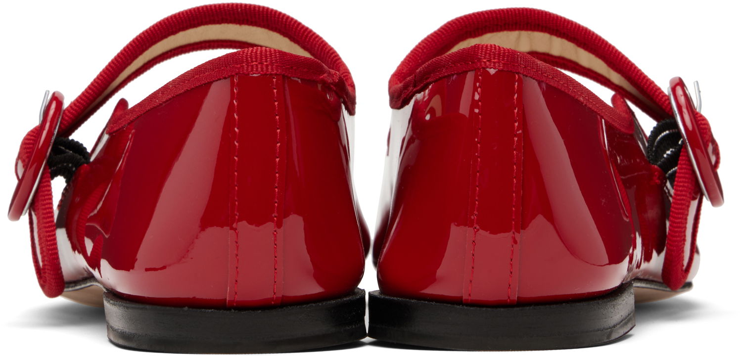 Kjole Repetto Repetto Georgia Square-Toe Mary Jane Ballerinas Rød | V4141V, 1