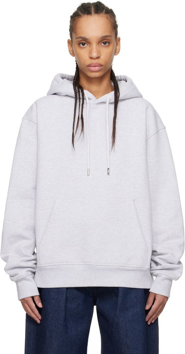 Sweatshirt Jacquemus Les Classiques 'Le Sweatshirt Brodé' Hoodie Grå | 22H245JS310-2120, 4