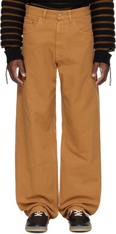 Jeans Maison Margiela MM6 Maison Margiela Canvas Trousers Brun | SH0LA0021 M35249, 0