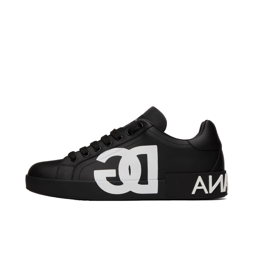 Sneakers og sko Dolce & Gabbana Black Portofino Sort | CS1772AC330