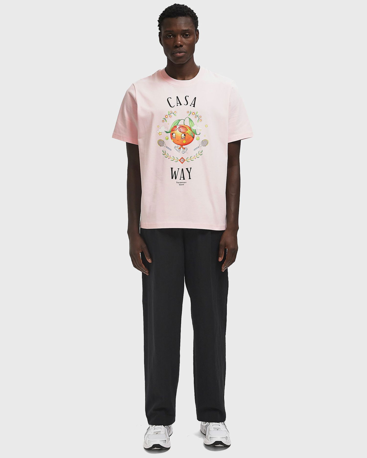 T-shirt Casablanca Casa Way Orange Mascot Graphic T-Shirt Lyserød | M-AW25-JTS-001-09, 1