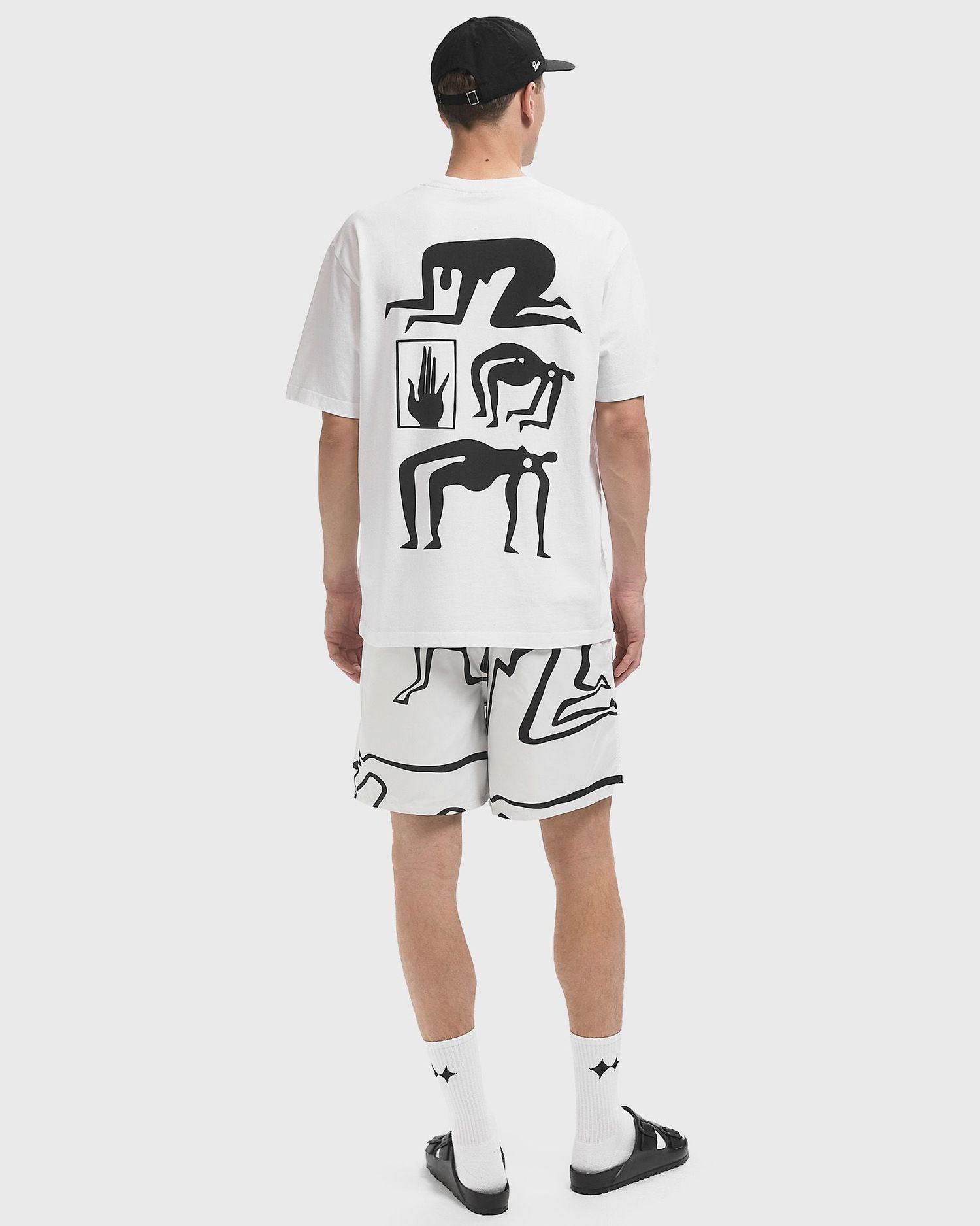 T-shirt By Parra Parra Yoga Discounts T-Shirt Hvid | 53405, 1