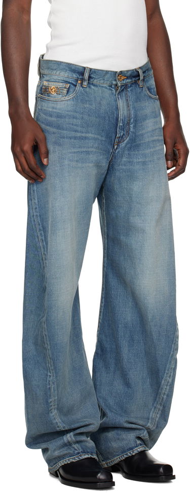 Jeans Versace Versace Baggy Twisted Jeans Blå | 1019900_1A14295, 1